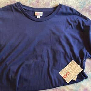 NWT Lularoe Hudson size small solid blue